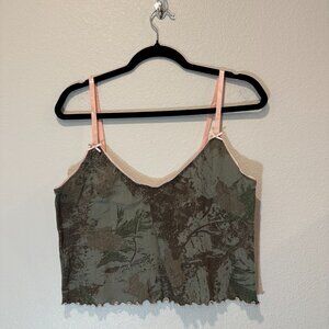 Out From Under Camo Printed Pointelle Cami & Micro Short Set – Size Large (Urban